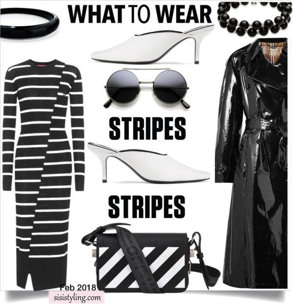 Black & White Trench Coat Dress